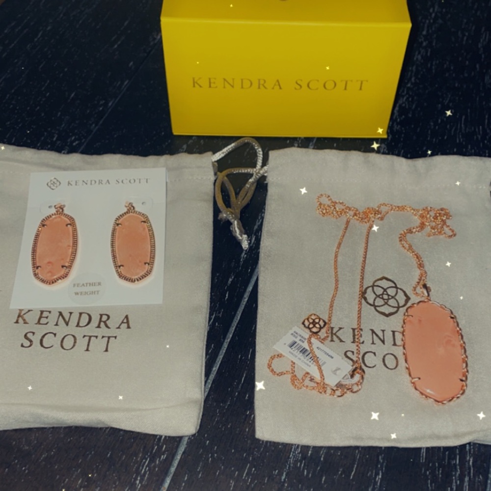 Kendra Scott Matching Earrings and Necklace Set